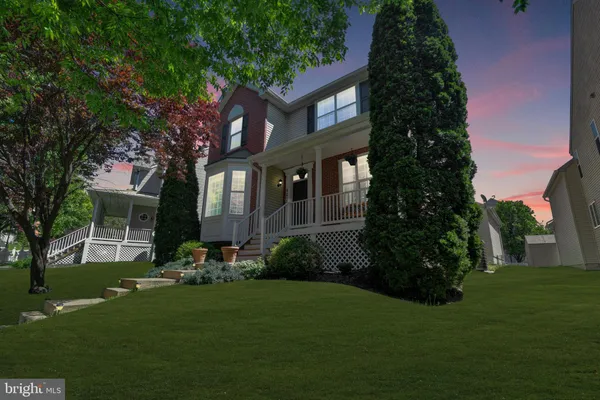 a view of a house with a garden