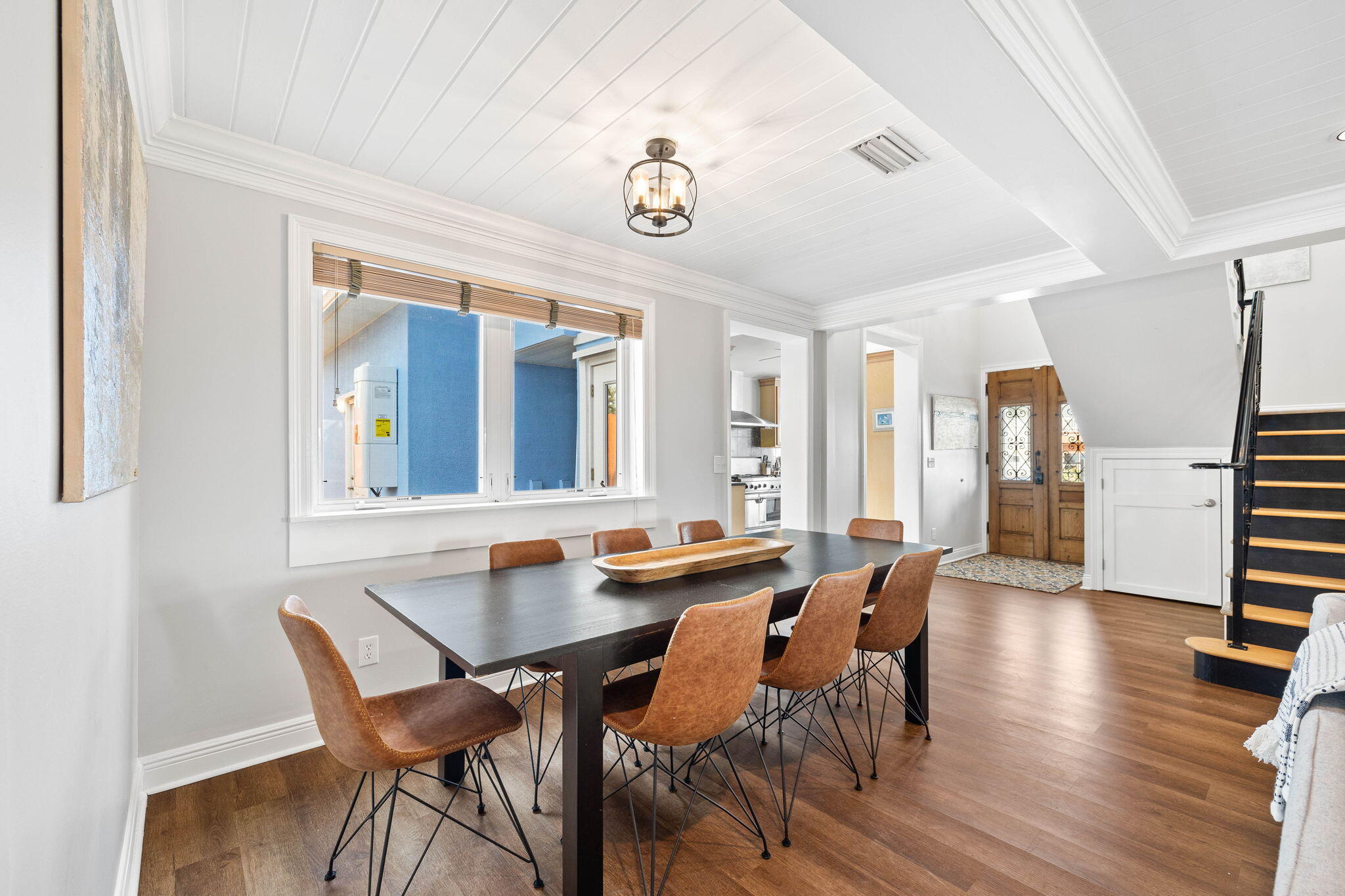 20816 Front Beach Road Panama City Beach, FL 32413 - Photo 21 of 68 a view of a dining room with furniture and wooden floor