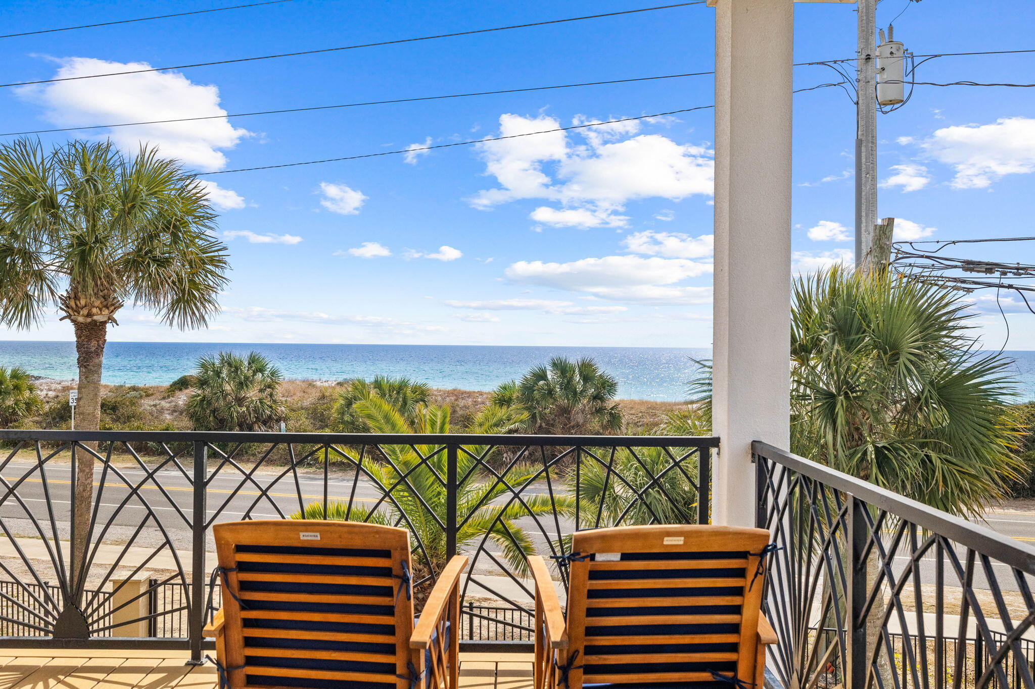 20816 Front Beach Road Panama City Beach, FL 32413 - Photo 50 of 68 a view of a balcony with lake view