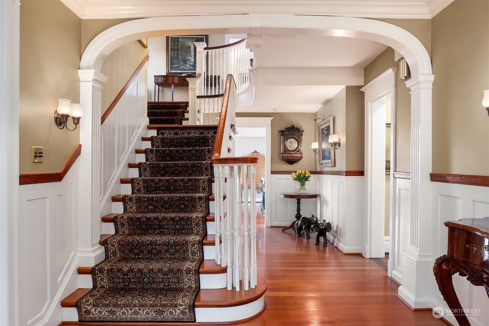 3708 42nd Avenue South Seattle, WA 98144 - Photo 14 of 40 a view of entryway and hall with wooden floor