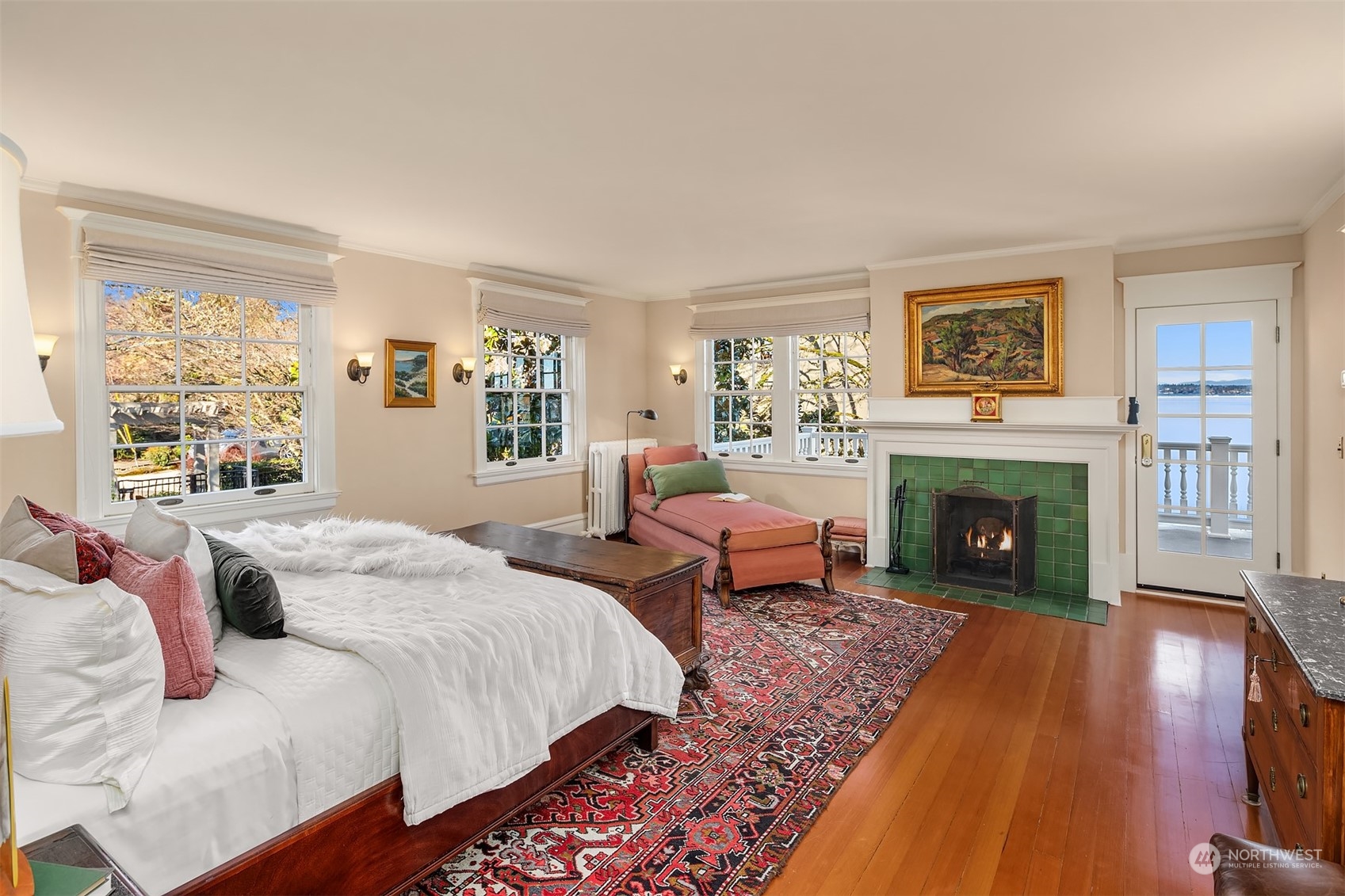 3708 42nd Avenue South Seattle, WA 98144 - Photo 16 of 40 a spacious bedroom with two beds and a fireplace