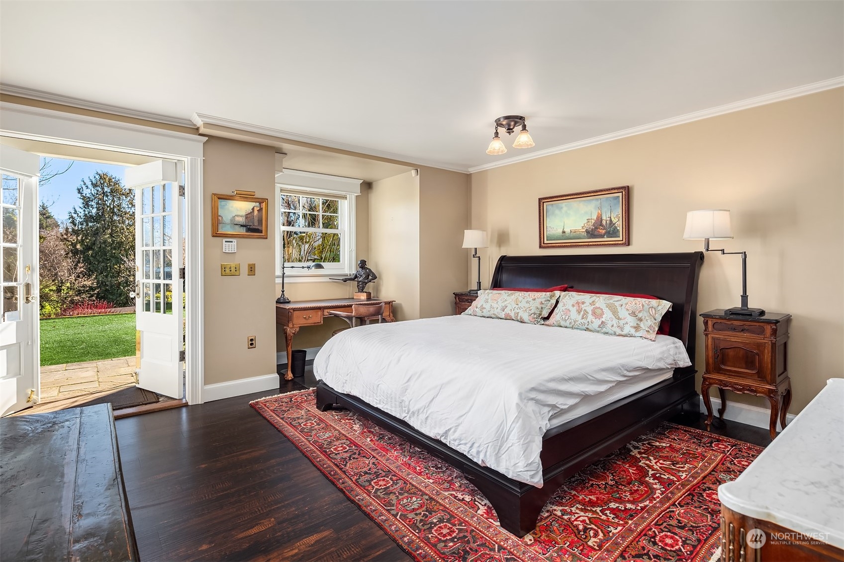 3708 42nd Avenue South Seattle, WA 98144 - Photo 26 of 40 a bedroom with bed and wooden floor