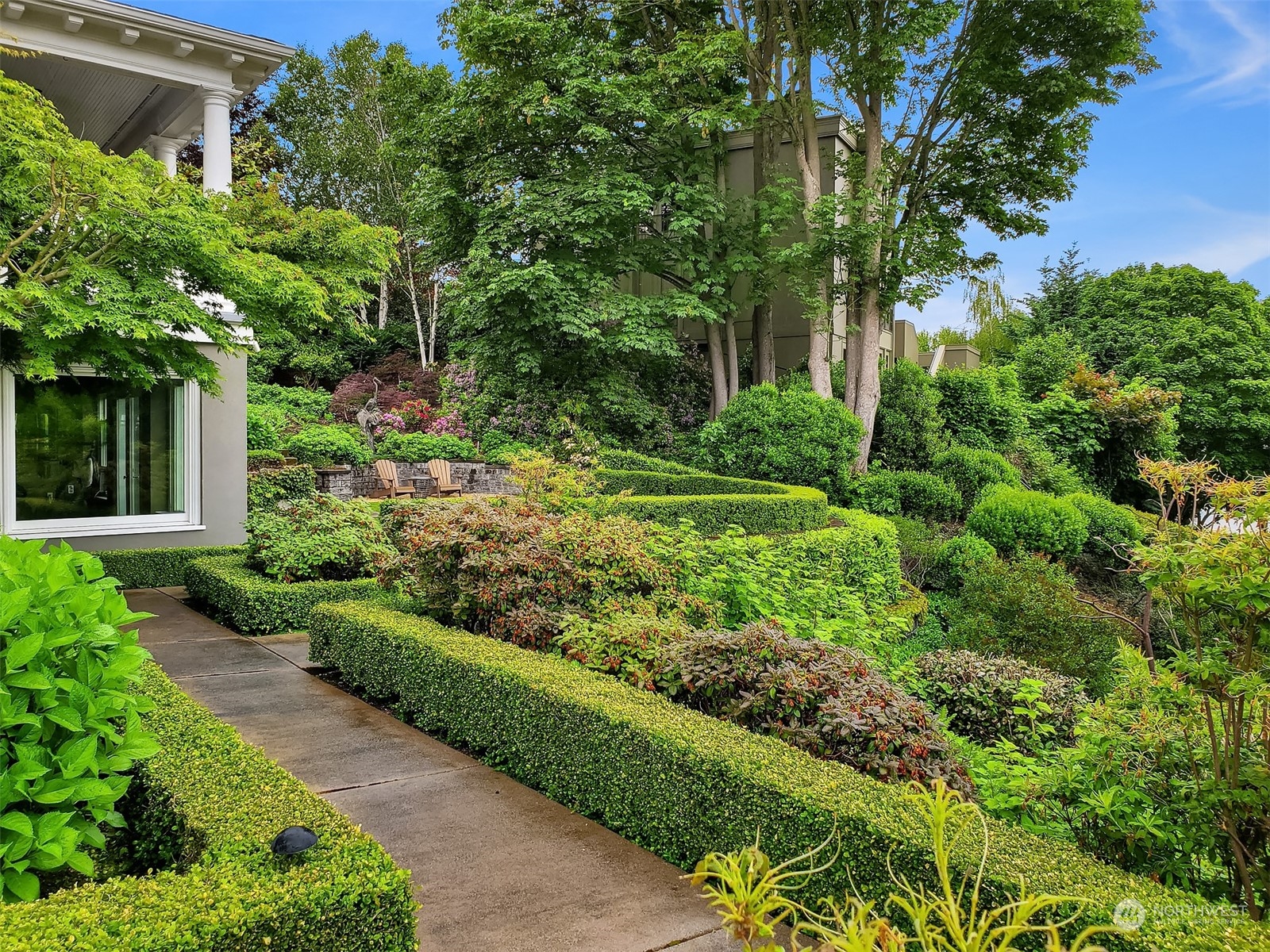 3708 42nd Avenue South Seattle, WA 98144 - Photo 37 of 40 a view of a garden with plants and large trees