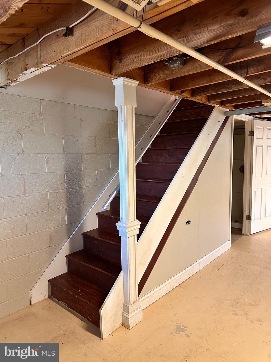 8154 North Boundary Road Dundalk, MD 21222 - Photo 38 of 54 Basement Stairway