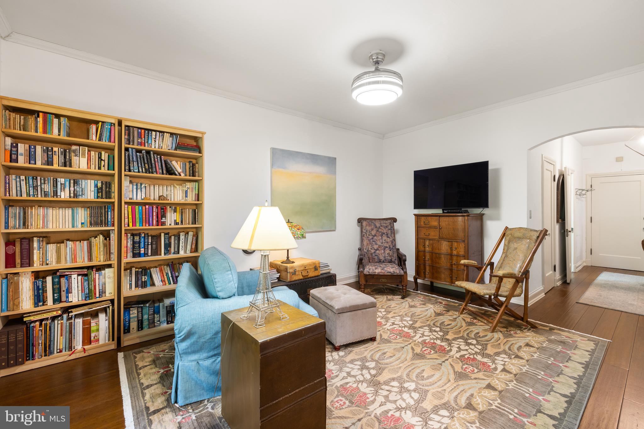 2032 Belmont Road Northwest, Unit 302 Washington, DC 20009 - Photo 9 of 31 Living Room with Retractable Ceiling Fan