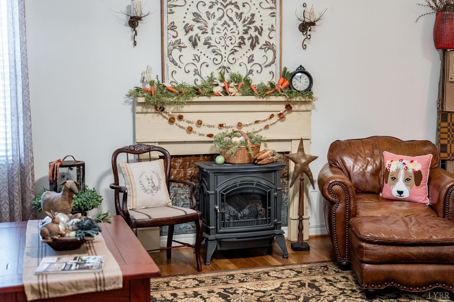 375 East Perch Road Monroe, VA 24574 - Photo 7 of 73 a living room with furniture and a fireplace