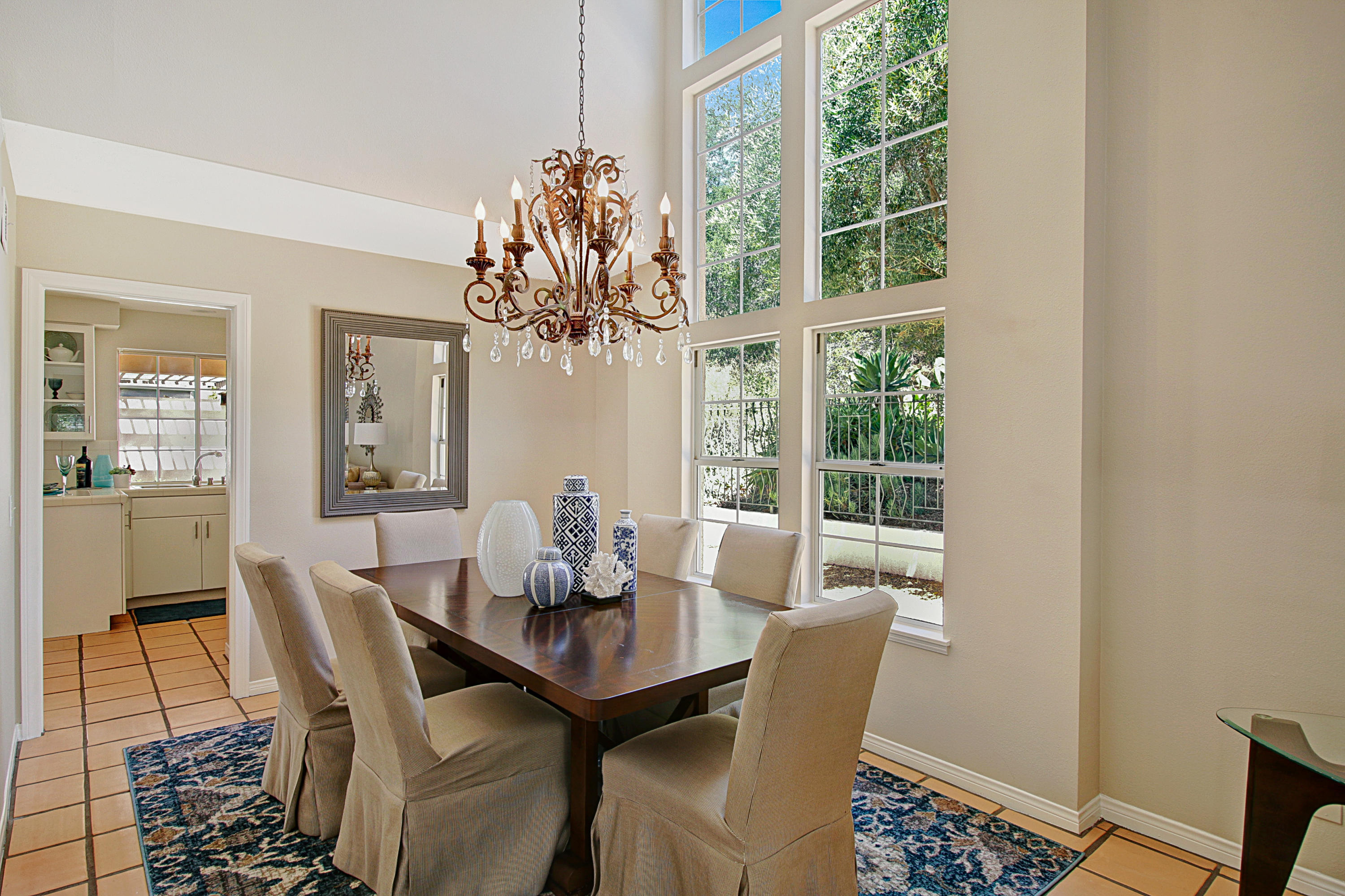 4008 Primavera Road Santa Barbara, CA 93110 - Photo 4 of 21 a view of a dining room with furniture window and outside view