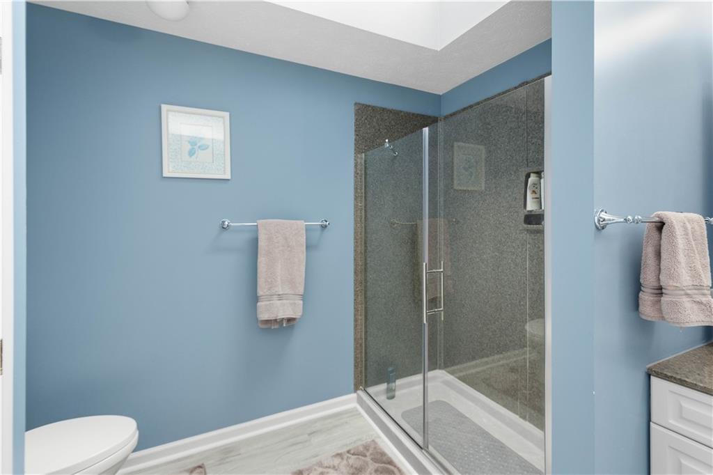 104 Camelot Circle Coraopolis, PA 15108 - Photo 22 of 33 a bathroom with a shower and toilet