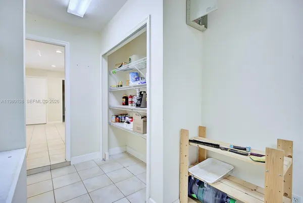 a room with storage and utility