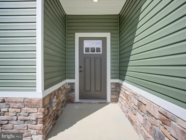 a view of front door of house
