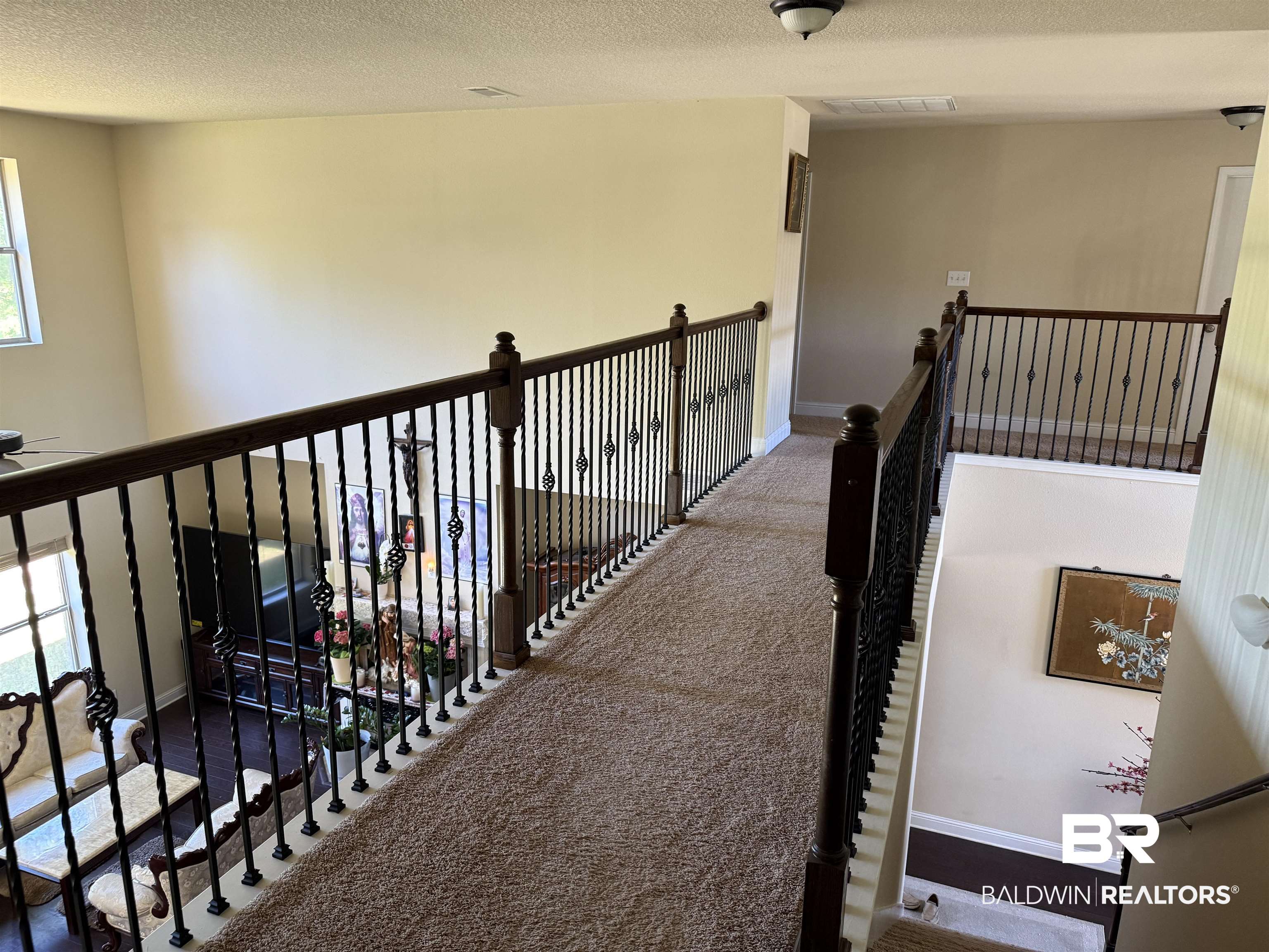 9023 Krystal Ridge Court Daphne, AL 36526 - Photo 22 of 41 Corridor featuring carpet and a textured ceiling