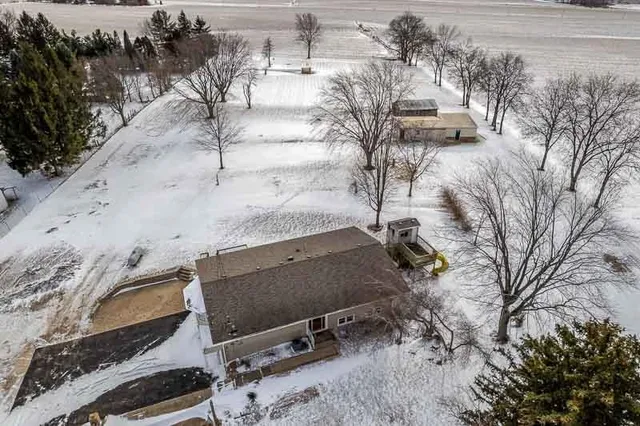 a backyard of a house
