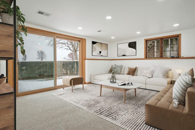 8611 Huber Road Belvidere, IL 61008 - Photo 62 of 79 a living room with furniture and a large window