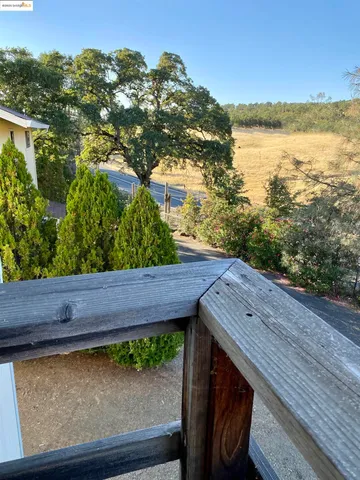 a view of a wooden bridge