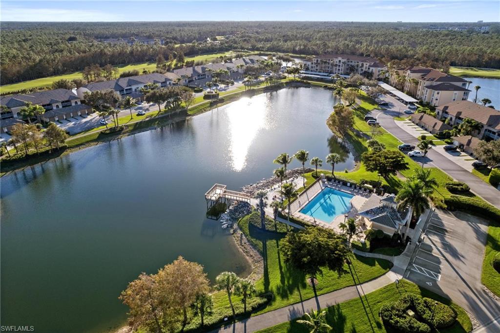 8610 Cedar Hammock Circle, Unit 1242 Naples, FL 34112 - Photo 43 of 50 an aerial view of river residential house with outdoor space