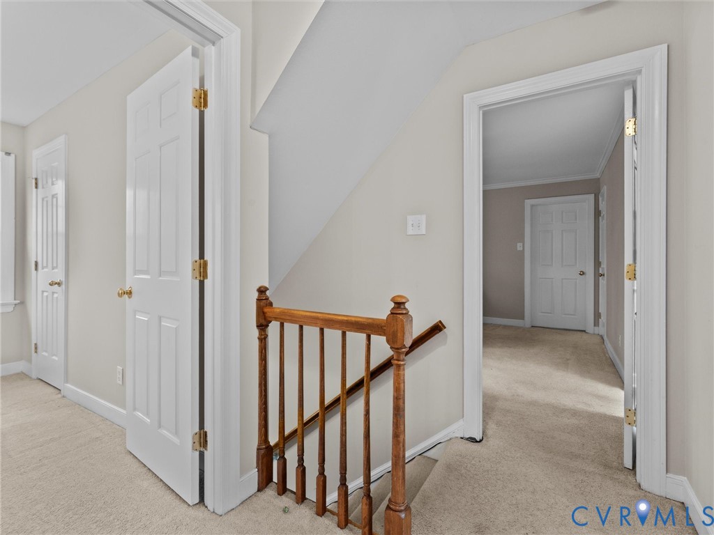 5813 Bent Creek Road Midlothian, VA 23112 - Photo 27 of 50 a view of a hallway with a hallway to rooms