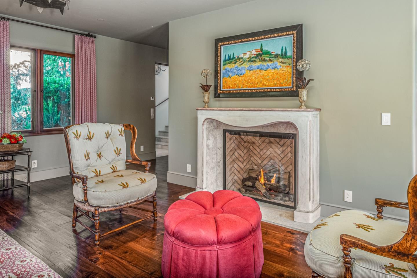 6 Vista Cielo Carmel, CA 93923 - Photo 29 of 50 a living room with furniture and a fireplace