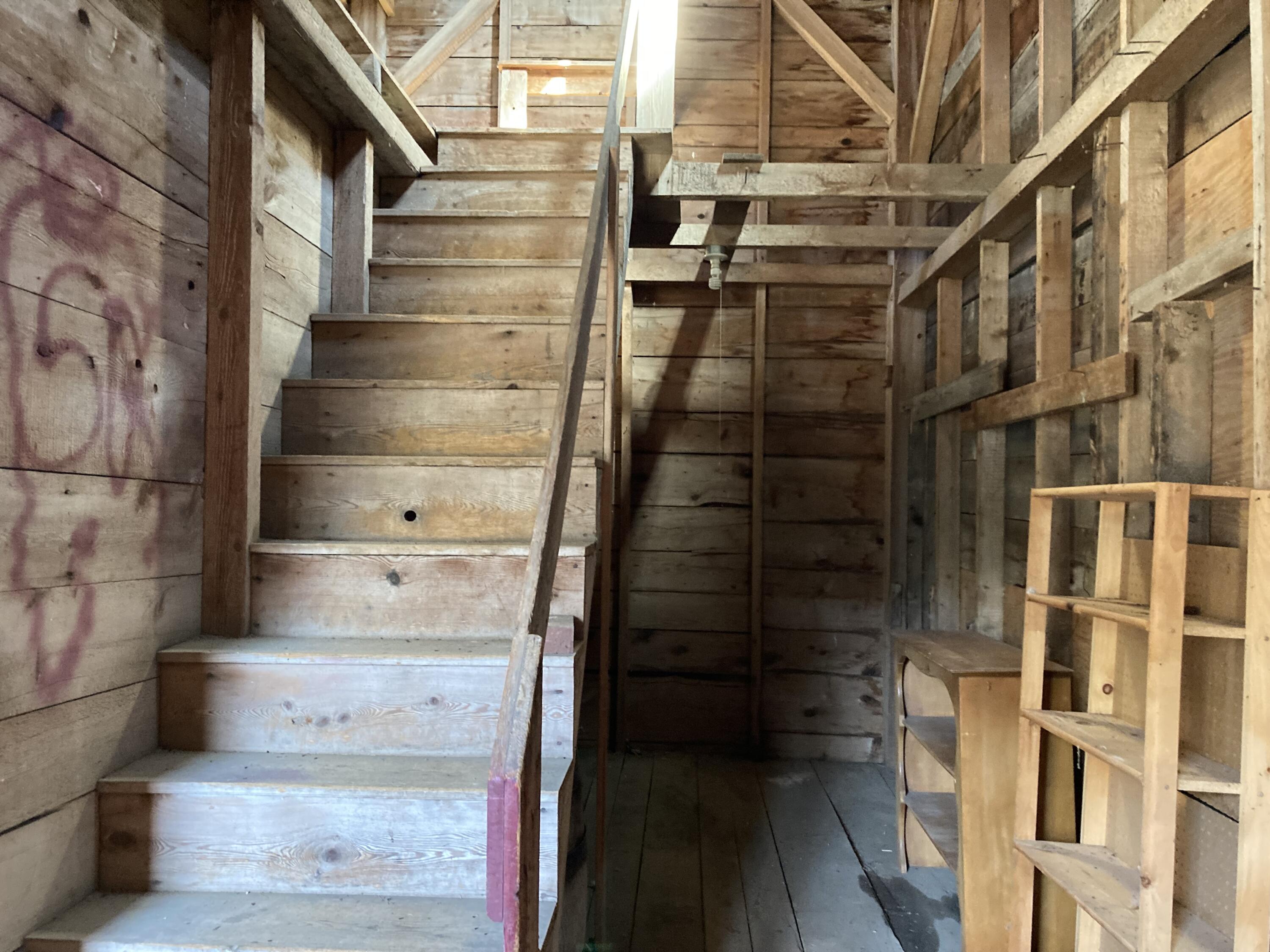 514 Point Road Hancock, ME 04640 - Photo 21 of 31 Stairs to barn loft.