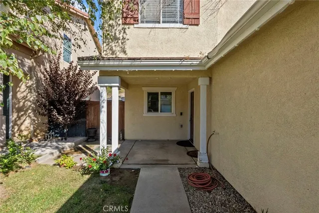 a view of a door of the house