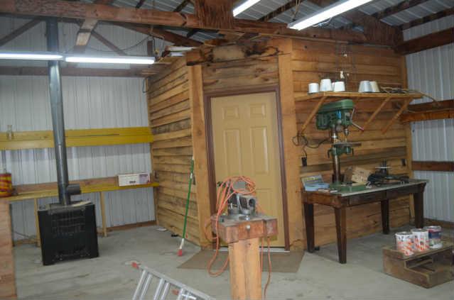 446 Belmont Road Manchester, TN 37355 - Photo 20 of 20 An closer view of the Office area & old caboose stove! Use the 3rd garage, accessed separately, for your boat. Normandy Lake boat ramp is approx 4 miles from this house! (All house measurements approx; not guaranteed)