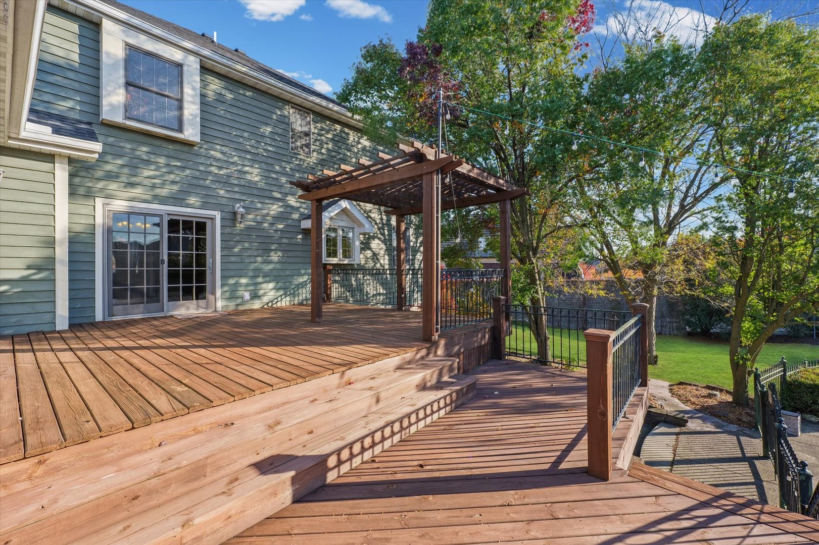 1 Windsong Way Bloomington, IL 61704 - Photo 70 of 90 a view of a backyard with sitting area