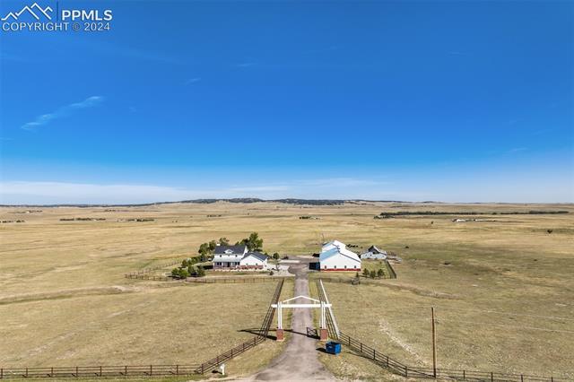 24076 Kobilan Road Calhan, CO 80808 - Photo 47 of 50 Birds eye view of property with a rural view