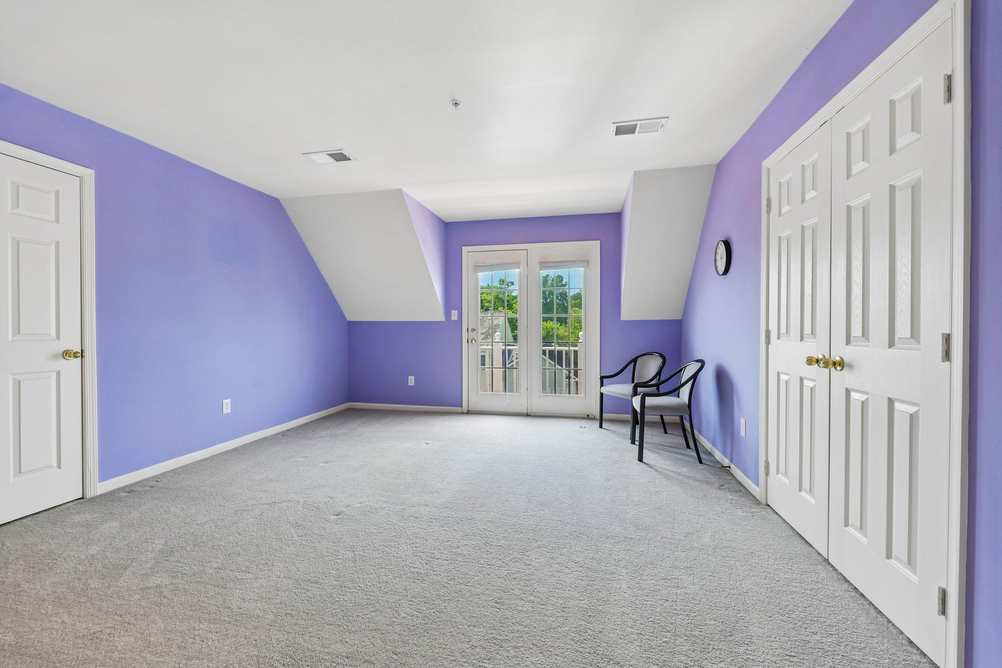 331 Alfandre Street Gaithersburg, MD 20878 - Photo 24 of 38 Charming attic bedroom 4 with balcony access.