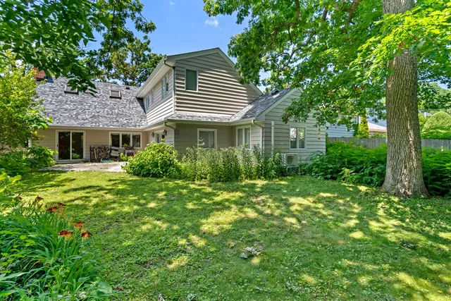 a house view with a garden space