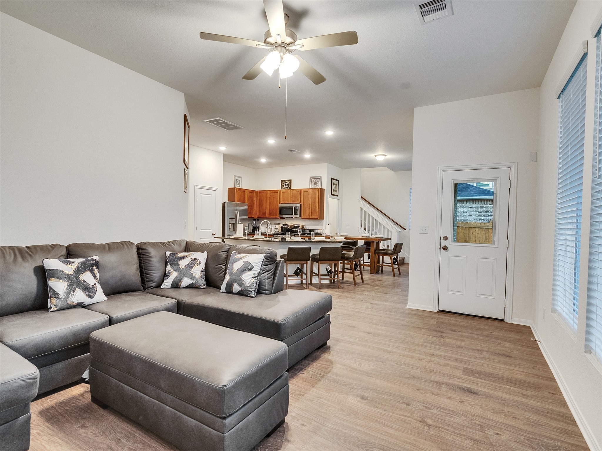 403 Magnolia Lane Richwood, TX 77531 - Photo 5 of 21 a living room with furniture and wooden floor