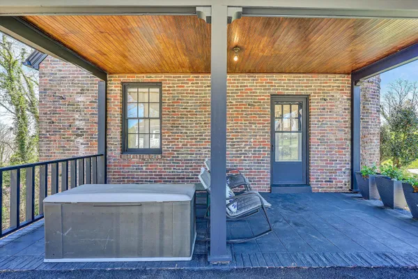 a view of an outdoor space with porch