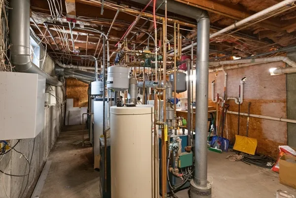 a view of a storage room