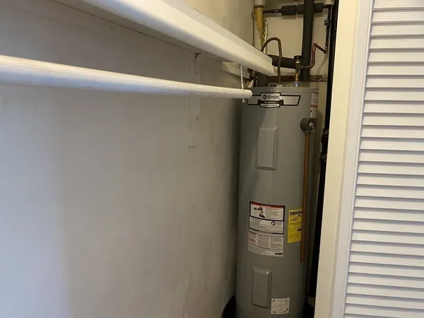 a view of water heater room