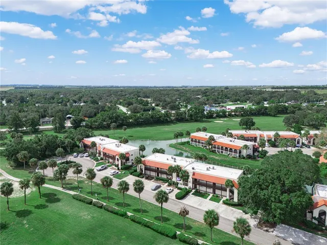 a city view with lots of green space