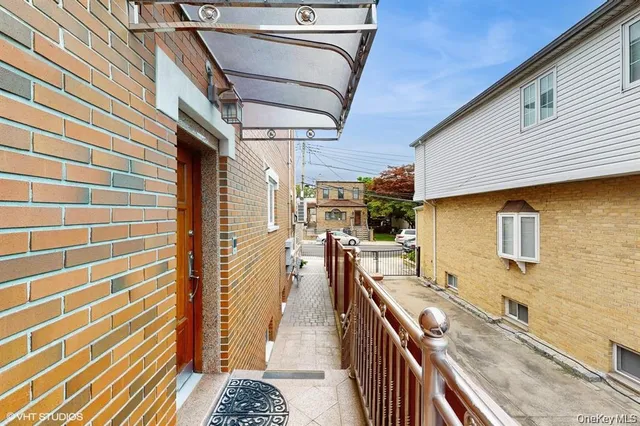 a bathroom with a sink a mirror and shower