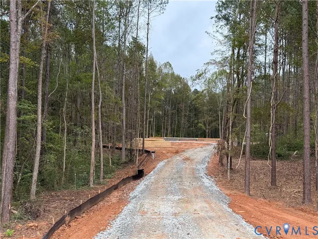 a view of a backyard with a trees