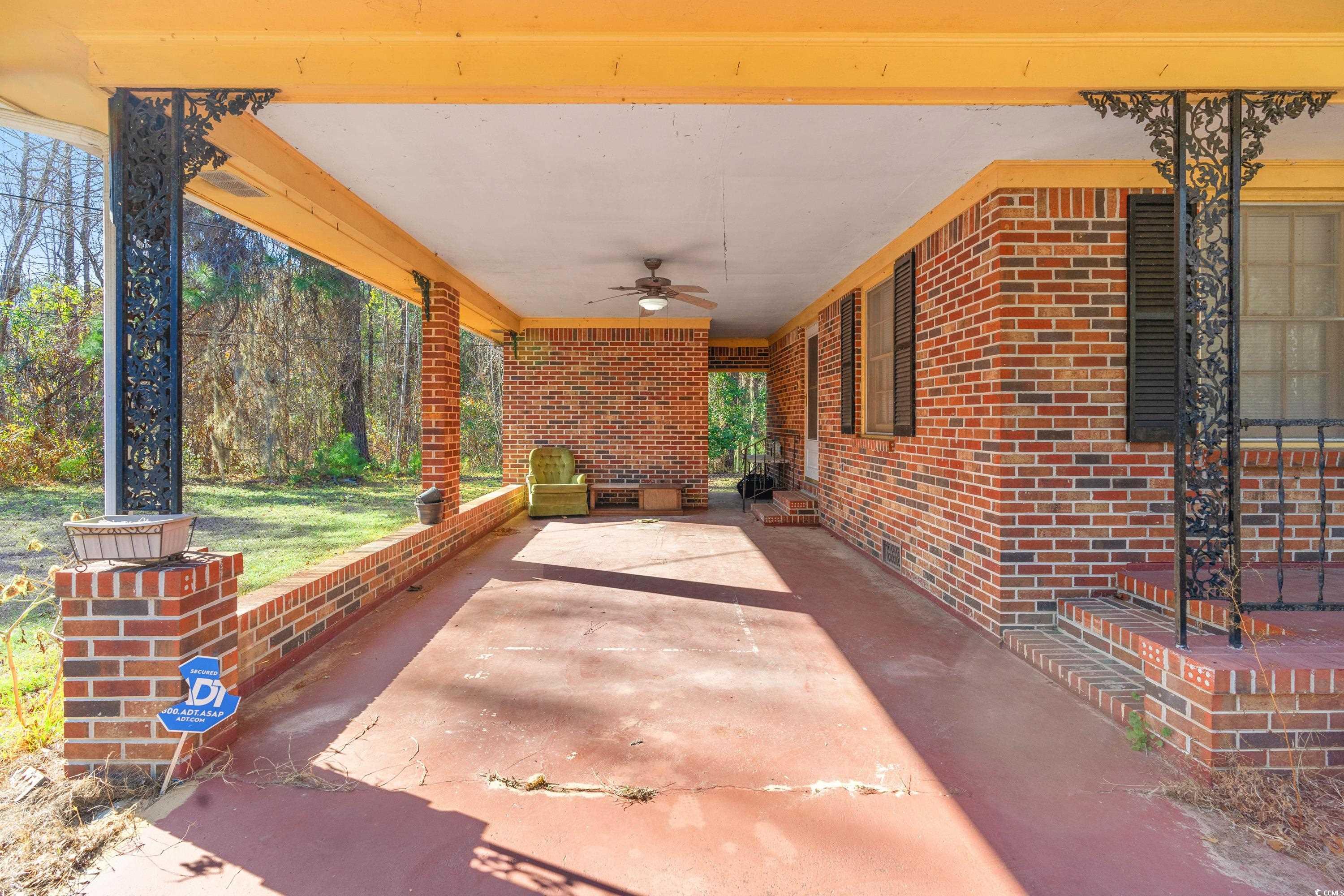 3592 South Island Road Georgetown, SC 29440 - Photo 14 of 24 View of patio / terrace with ceiling fan