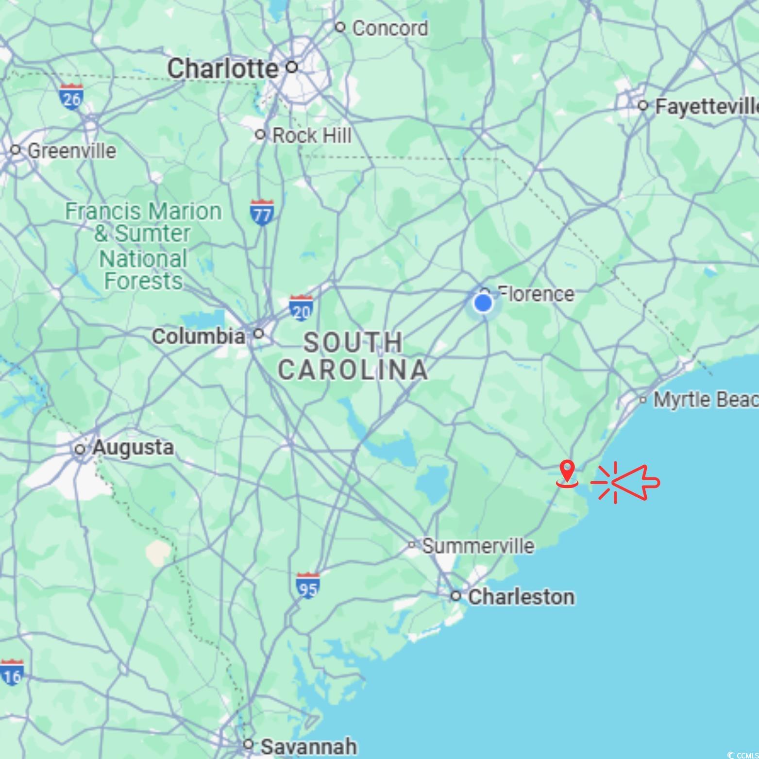 3592 South Island Road Georgetown, SC 29440 - Photo 23 of 24 Map