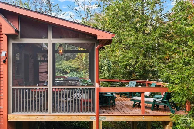 a view of outdoor space with deck