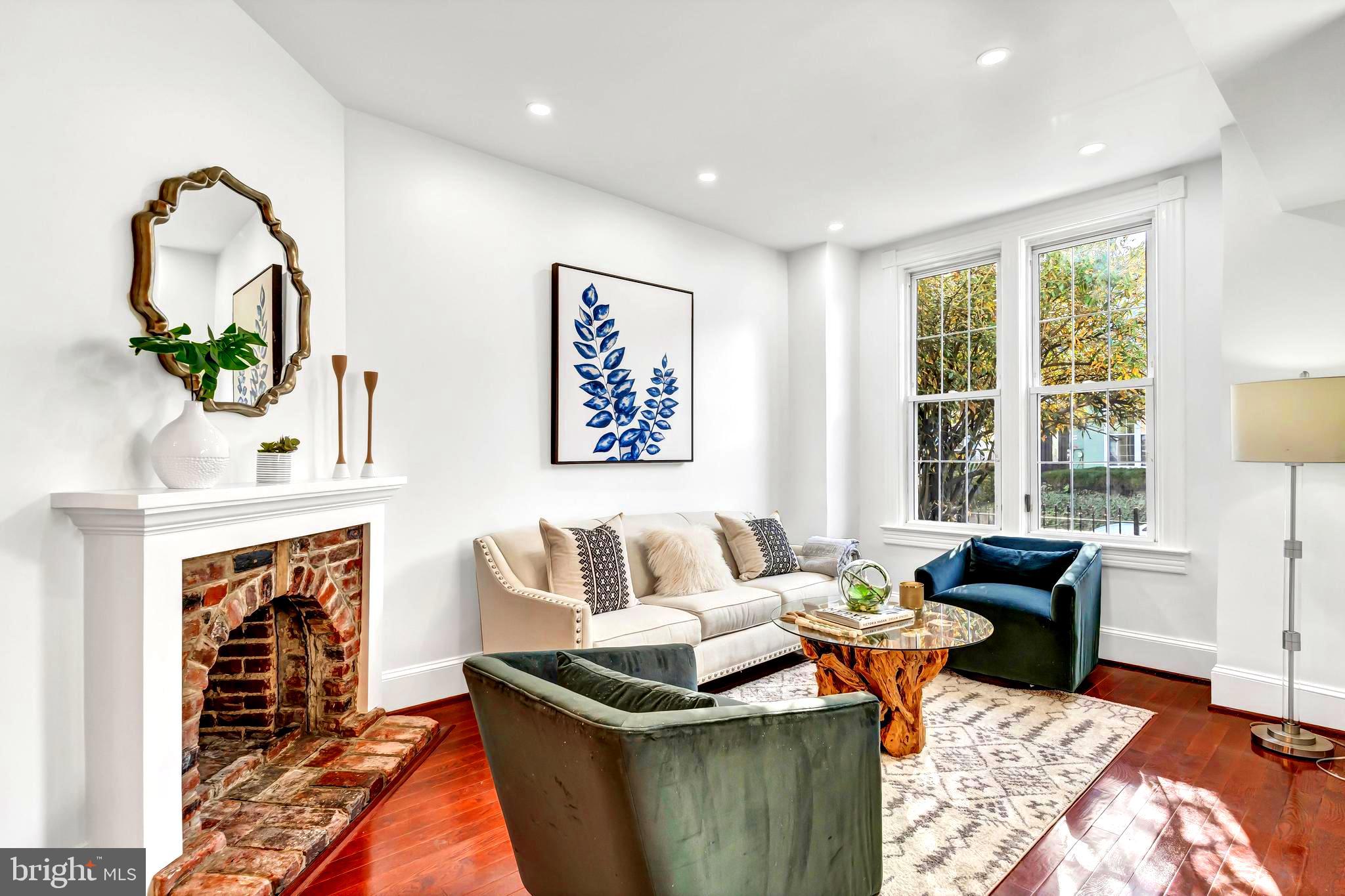 1314 Emerald Street Northeast Washington, DC 20002 - Photo 4 of 65 Living Room/Fireplace