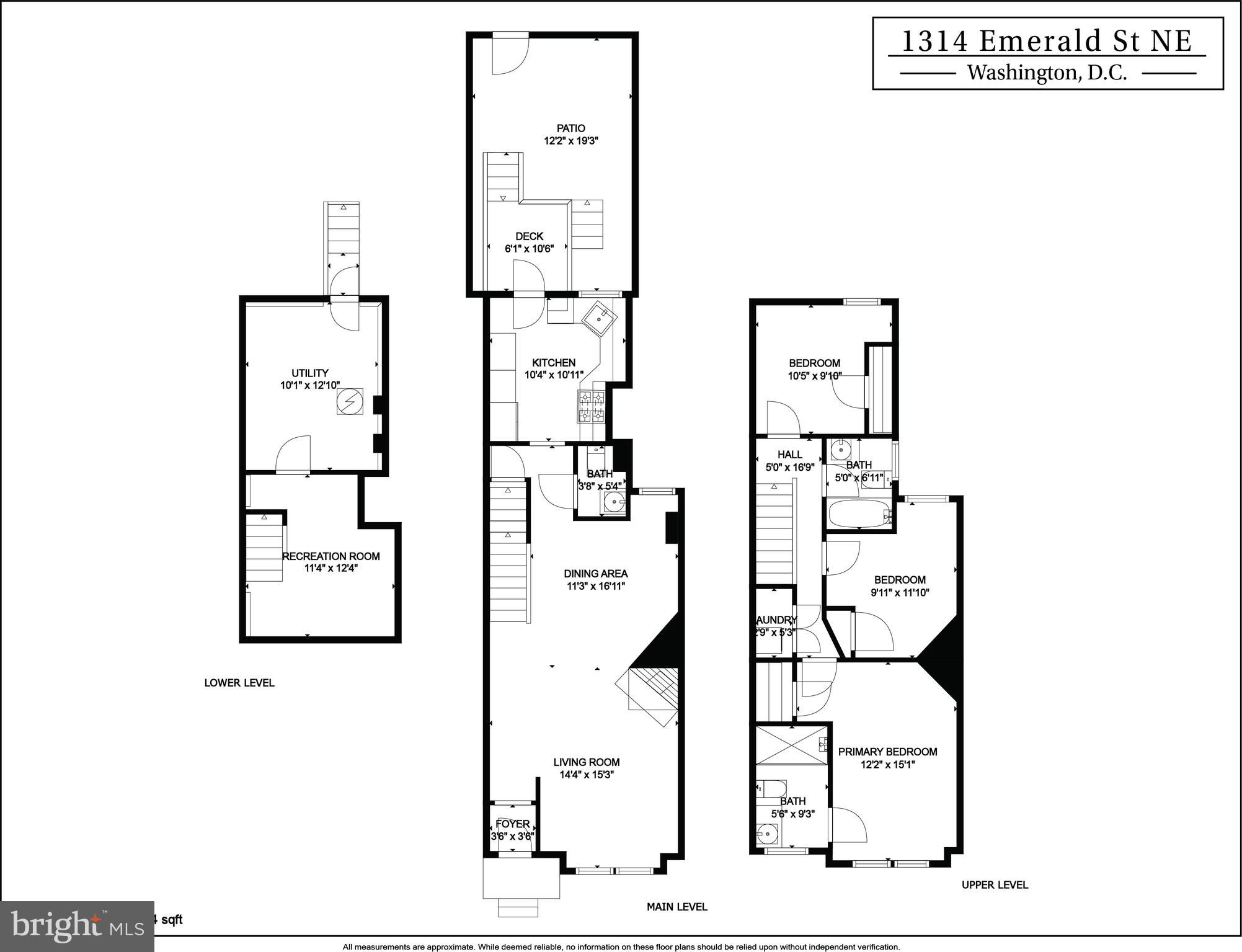 1314 Emerald Street Northeast Washington, DC 20002 - Photo 65 of 65 Floorplans
