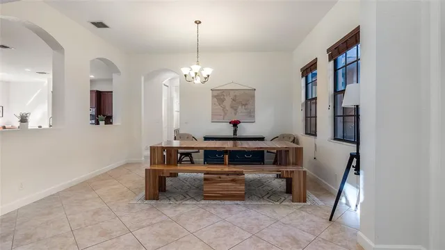 a view of front door with furniture