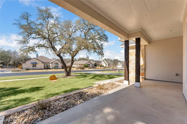 a view of an outdoor space with seating area