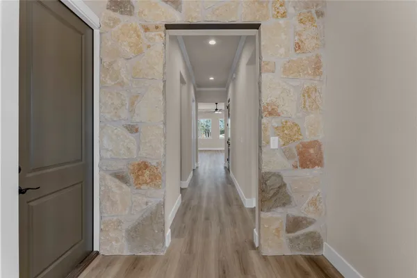 wooden floor in a bathroom