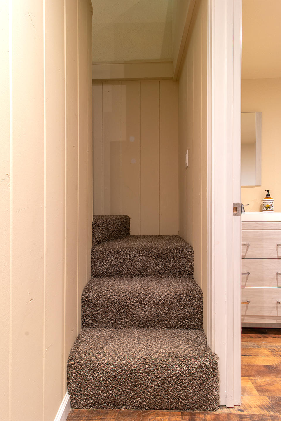 53475 Tollgate Road Idyllwild, CA 92549 - Photo 28 of 46 a bedroom with a bed and utility room