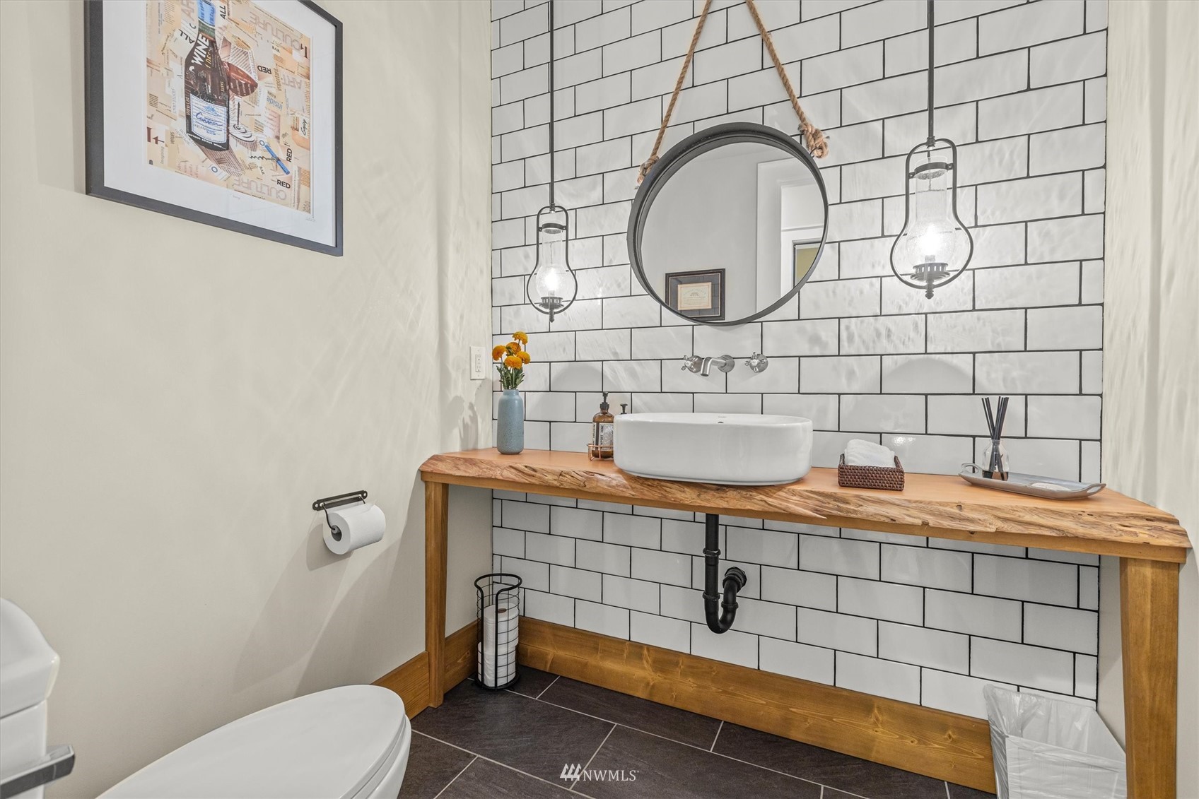 8209 Spada Road Snohomish, WA 98290 - Photo 17 of 39 a bathroom with a sink and a mirror