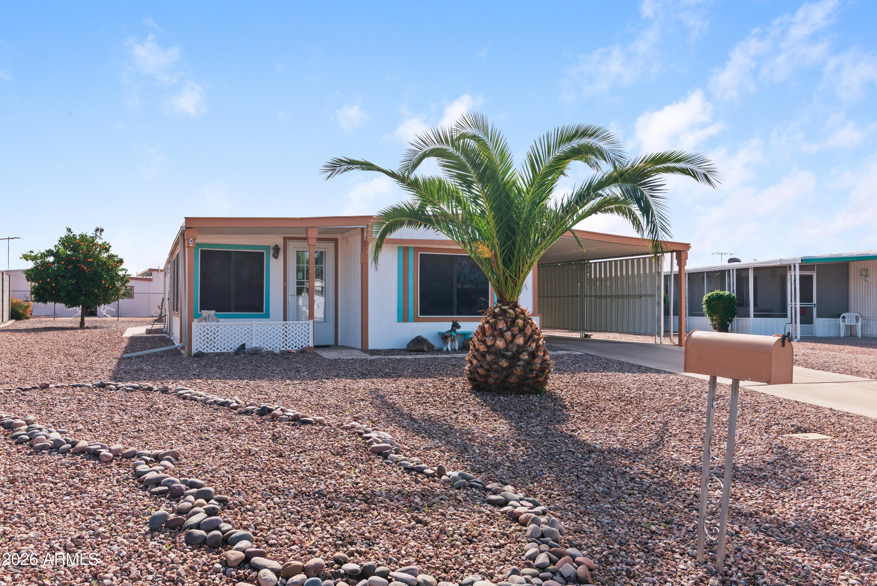 151 South Amulet Avenue Mesa, AZ 85208 - Photo 2 of 29 a view of a house with backyard and a garden