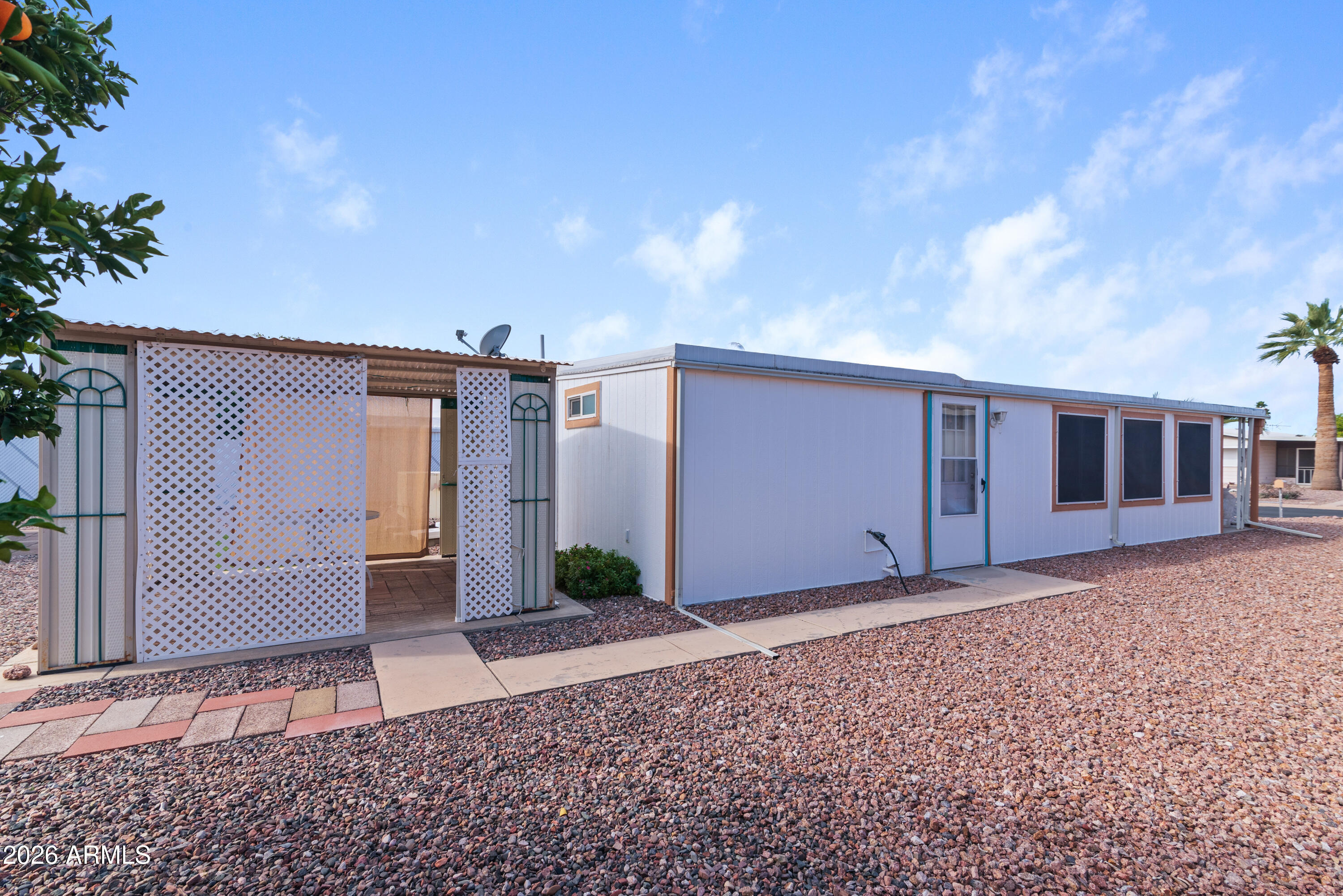 151 South Amulet Avenue Mesa, AZ 85208 - Photo 26 of 29 a backyard of a house with shaded area