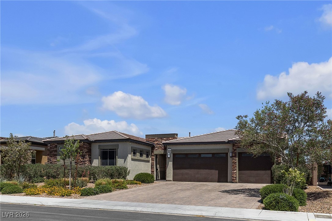 Single story 3 car garage home