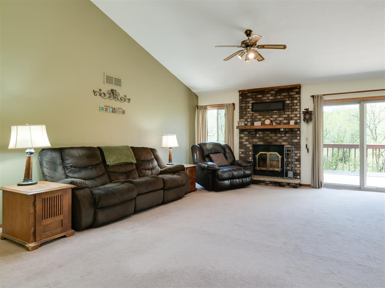 10201 North Campbell Road Durand, IL 61024 - Photo 13 of 20 a living room with furniture and a fireplace