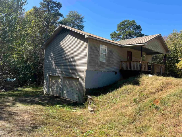 a backyard of a house